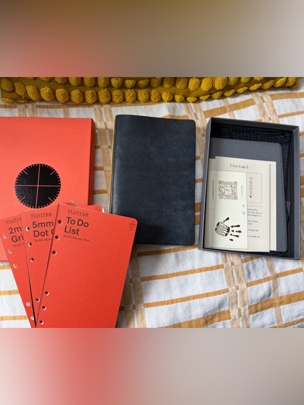 Plotter binder planner - bible size Pueblo navy blue